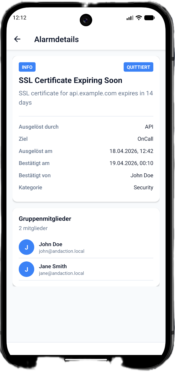 AndAction Mobile - Details